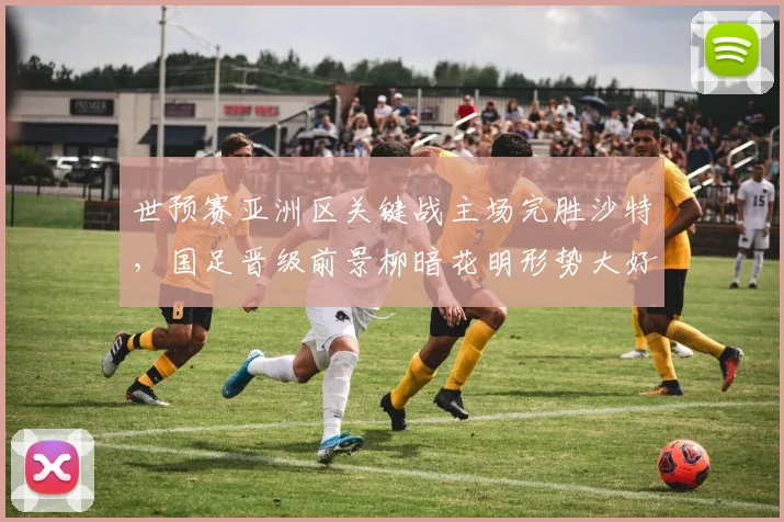 世预赛亚洲区关键战主场完胜沙特，国足晋级前景柳暗花明形势大好